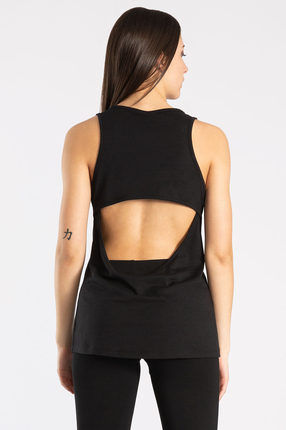 CANOTTA IN JERSEY MODAL CON LOGO IN LUREX