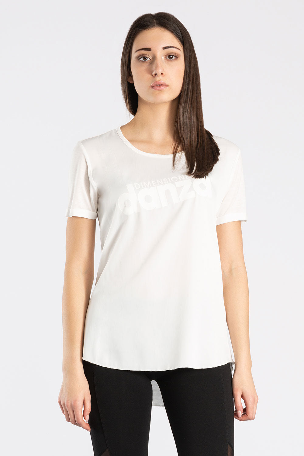 T-SHIRT IN RASO E JERSEY MODAL