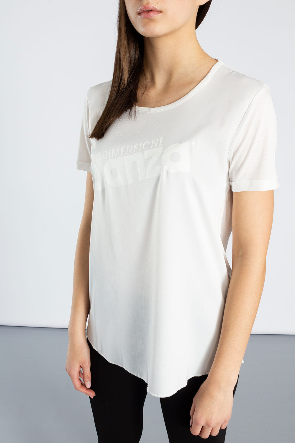 T-SHIRT IN RASO E JERSEY MODAL