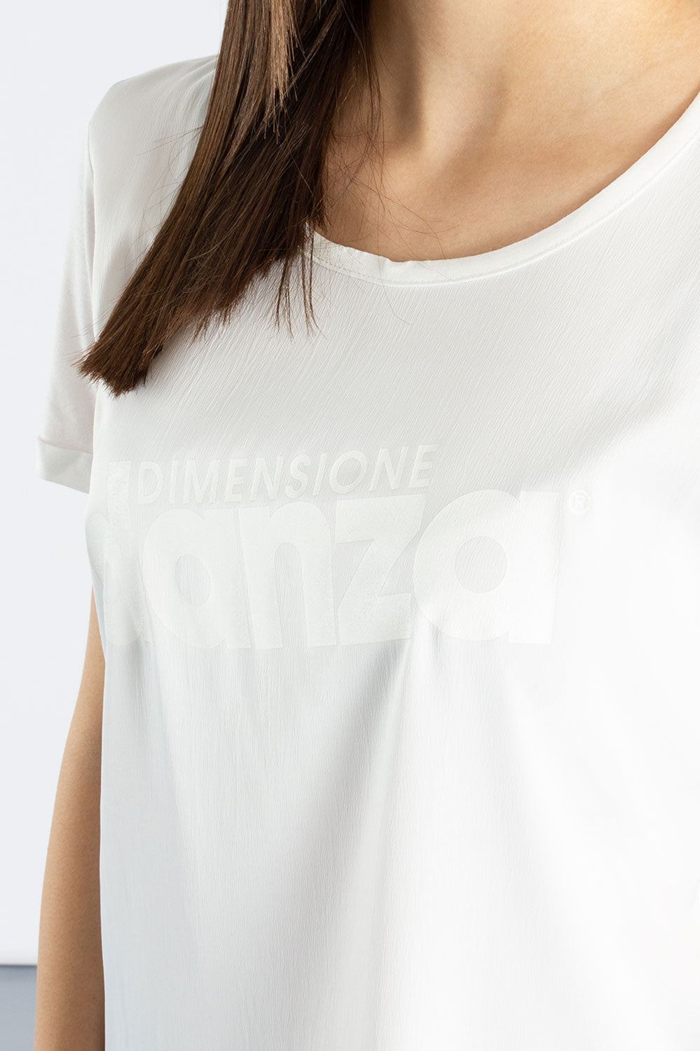 T-SHIRT IN RASO E JERSEY MODAL