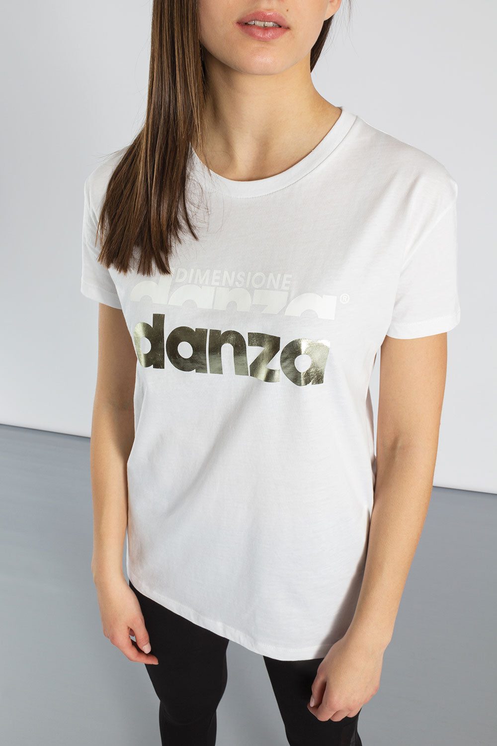 T-SHIRT A MANICHE CORTE IN JERSEY DI COTONE