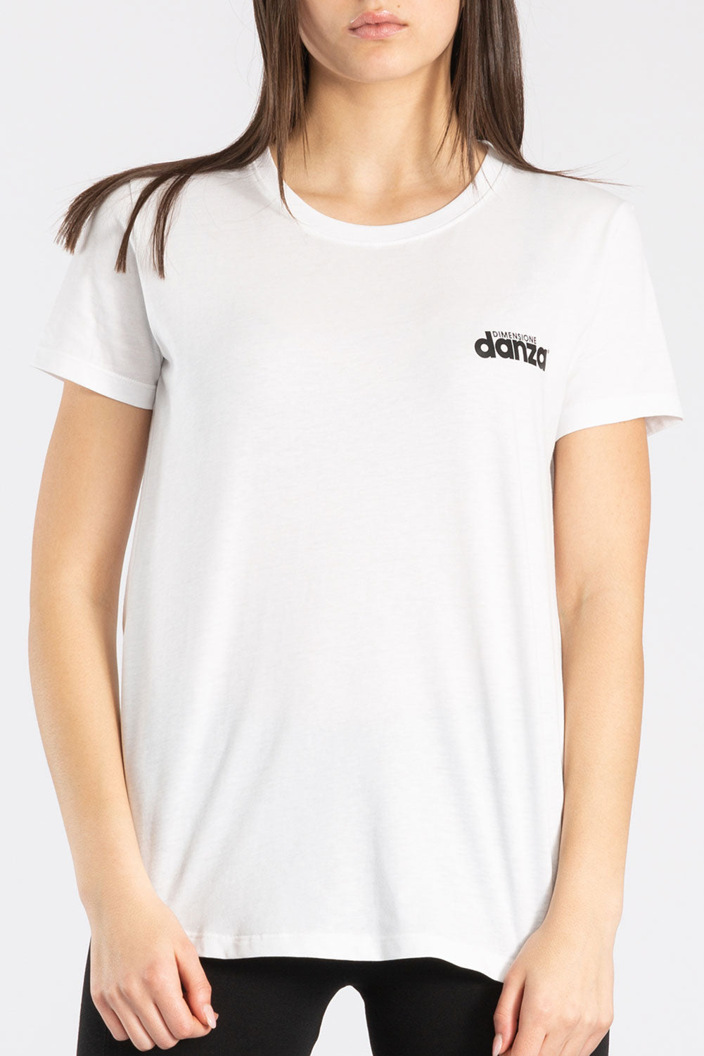 T-SHIRT A MANICHE CORTE IN COTONE