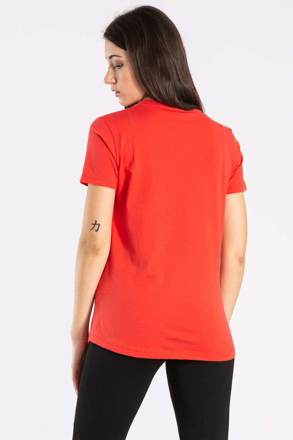 T-SHIRT A MANICHE CORTE IN COTONE