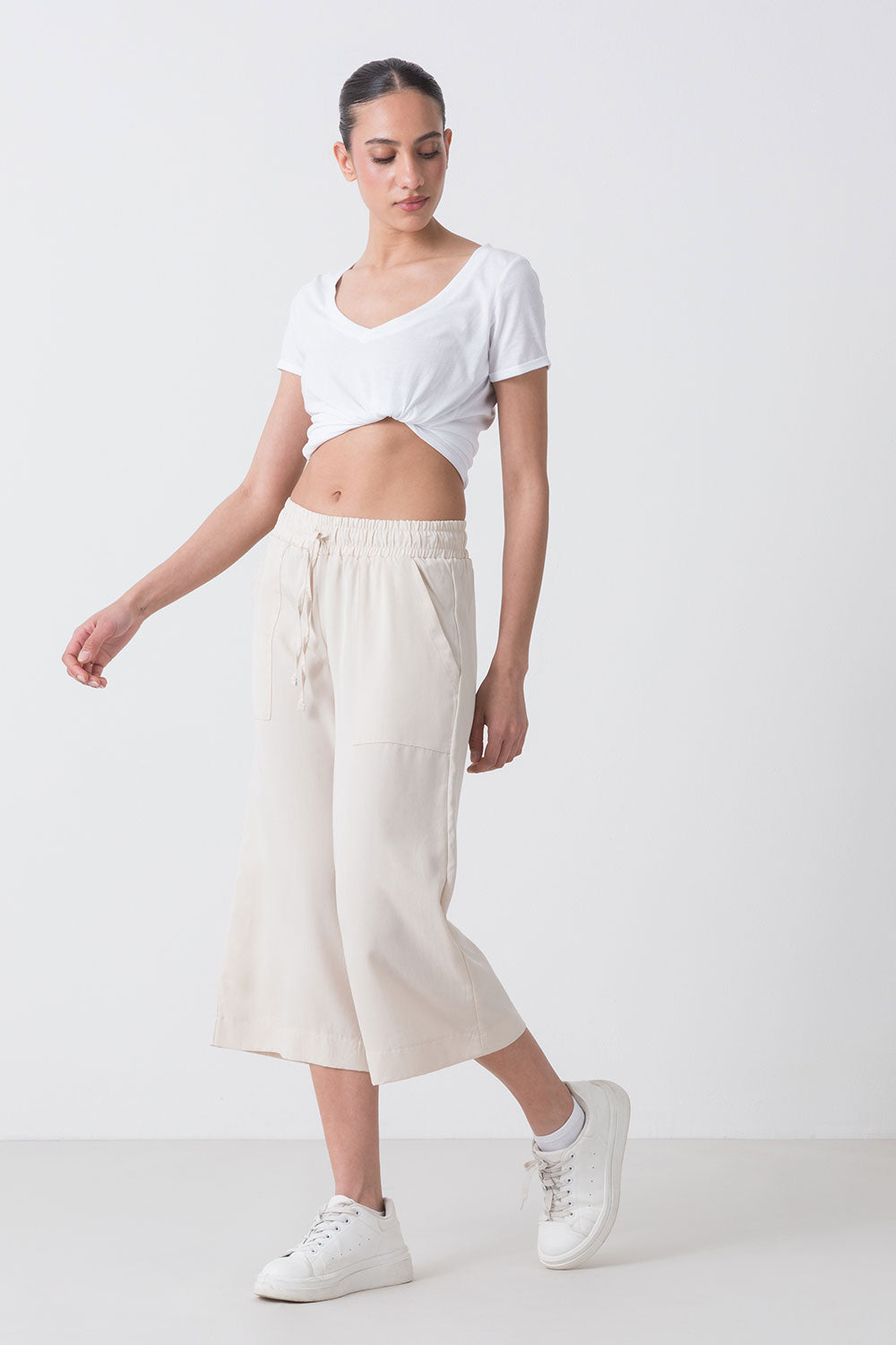 PANTALONE 7/8 IN TENCEL