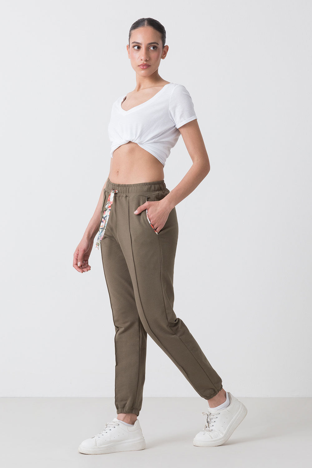 PANTALONE IN FELPA STRETCH