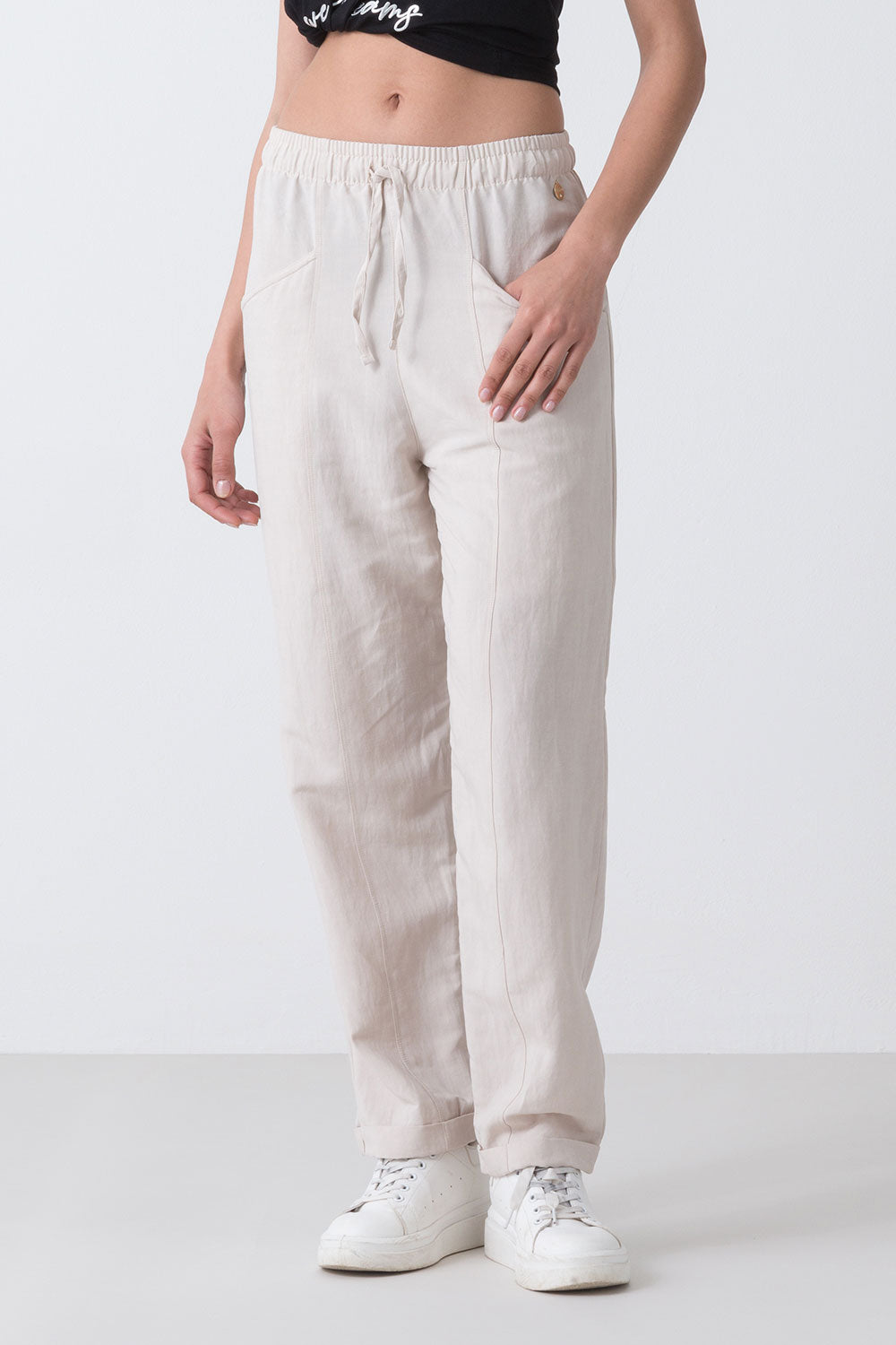 PANTALONE IN LINO