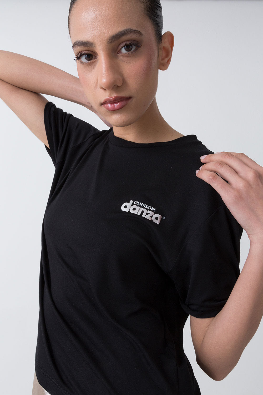 T-SHIRT IN MODAL CON BALZA PLACCATA