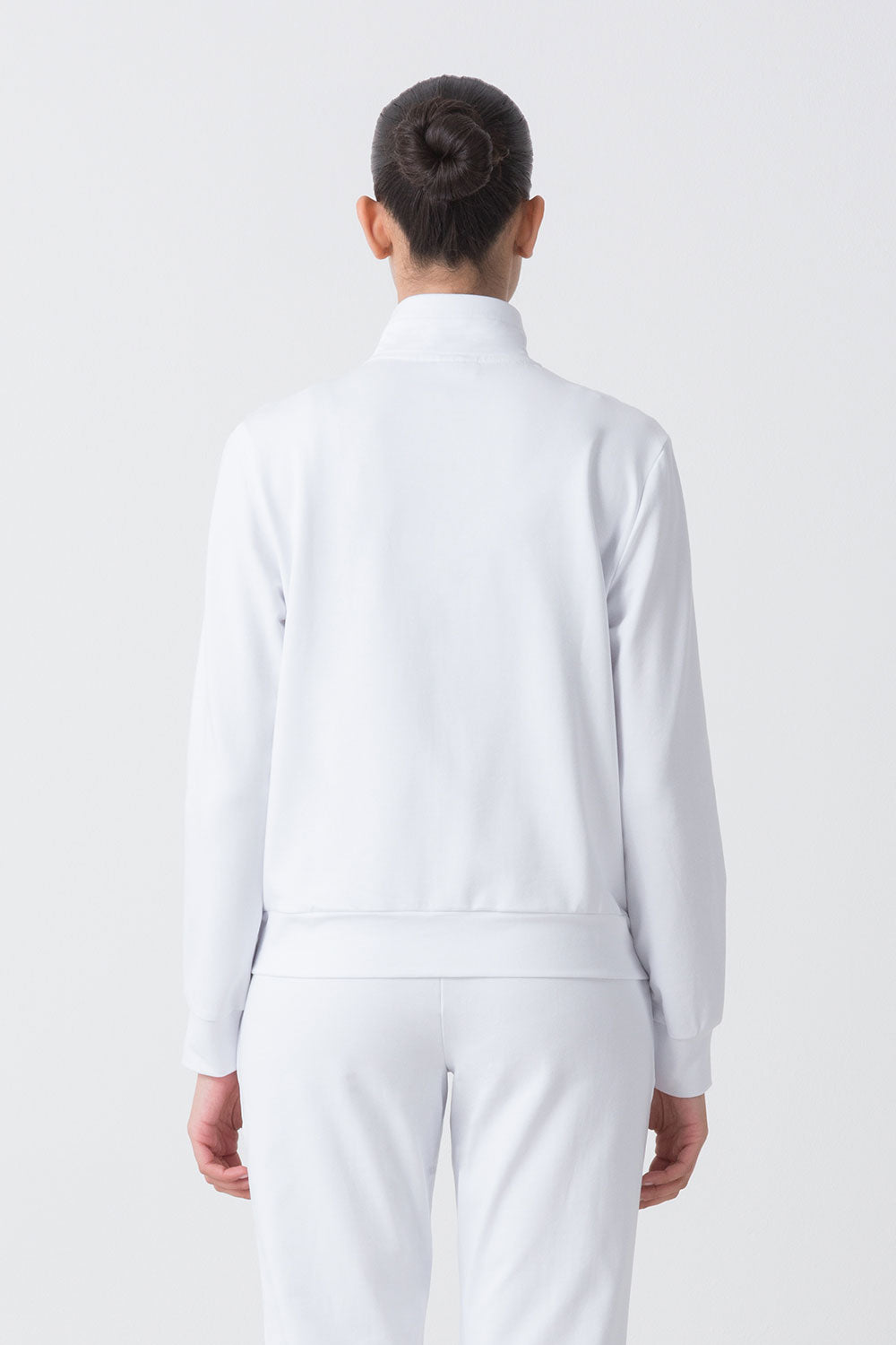 BASIC GIACCA FULL ZIP IN FELPA STRETCH NON GARZATA