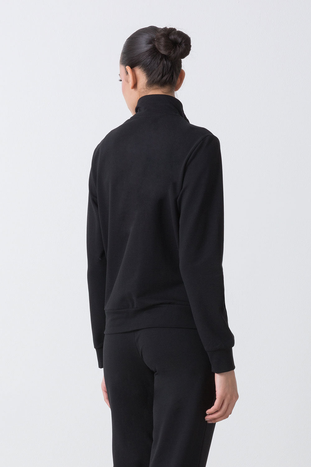 BASIC GIACCA FULL ZIP IN FELPA STRETCH NON GARZATA