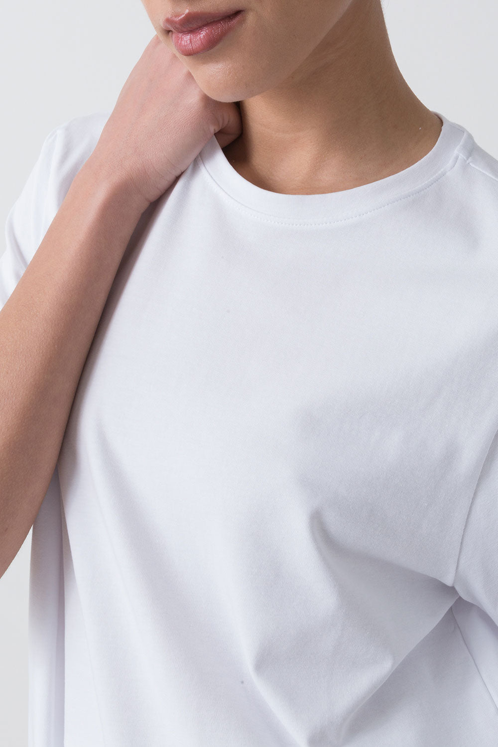 BASIC T-SHIRT IN JERSEY ELASTICIZZATO