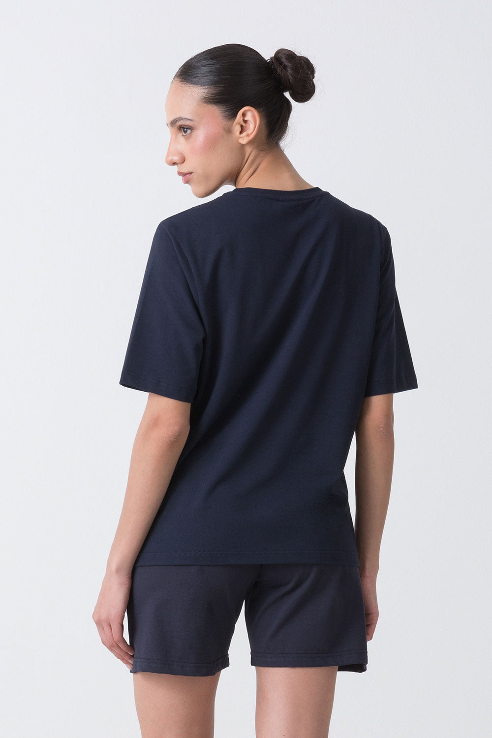 BASIC T-SHIRT IN JERSEY ELASTICIZZATO