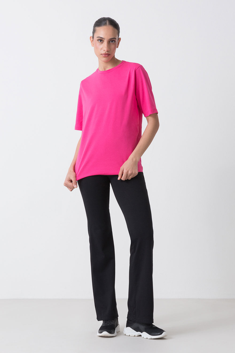 BASIC T-SHIRT IN JERSEY ELASTICIZZATO