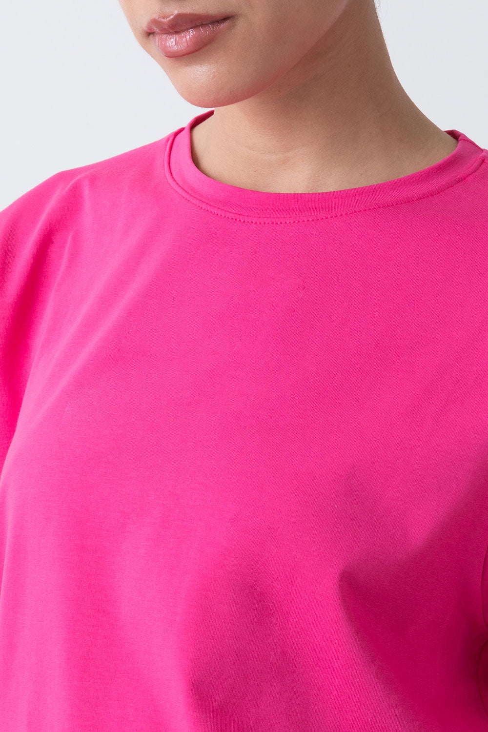 BASIC T-SHIRT IN JERSEY ELASTICIZZATO