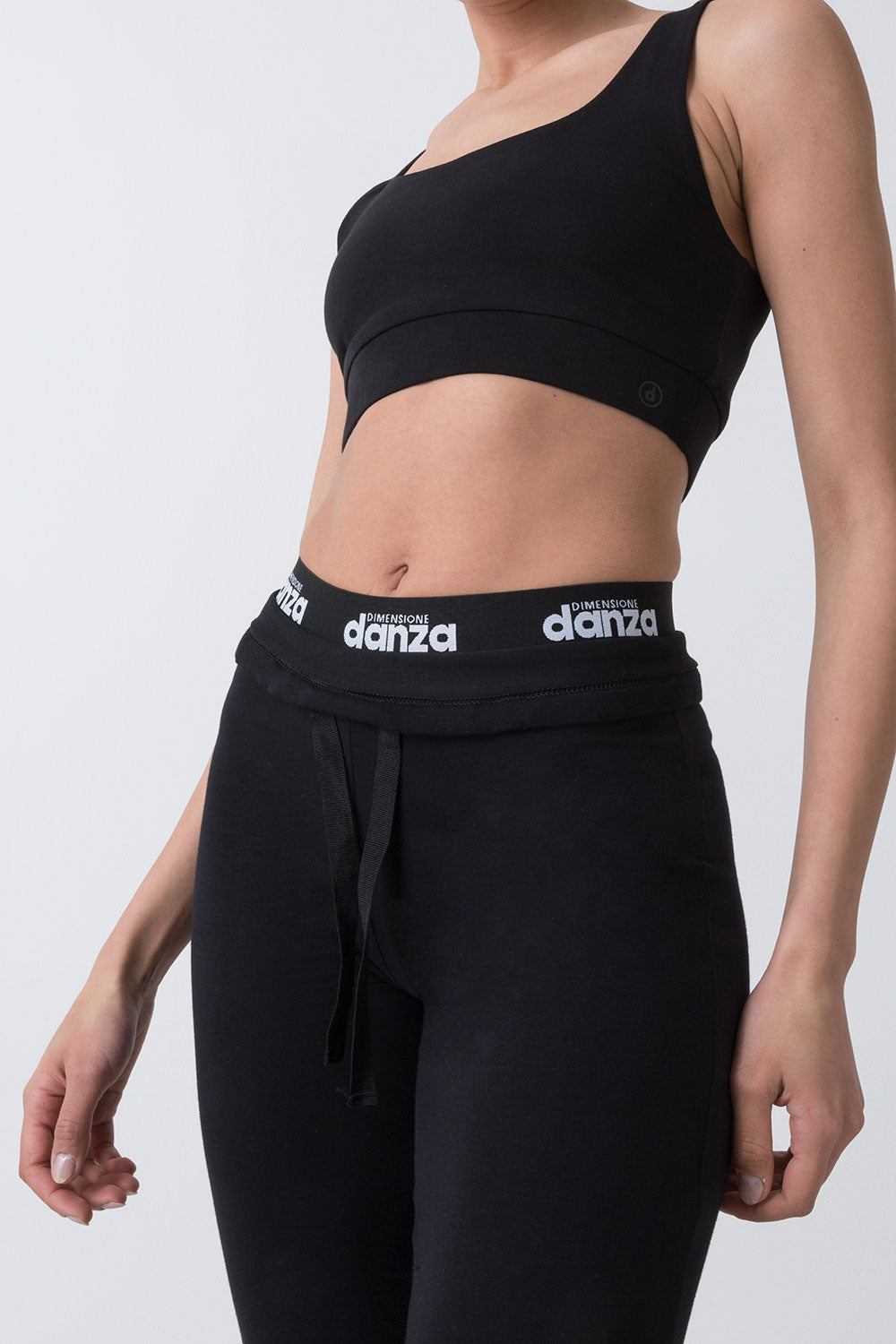 BASIC PANTA JAZZ IN JERSEY STRETCH CON ELASTICO JACQUARD