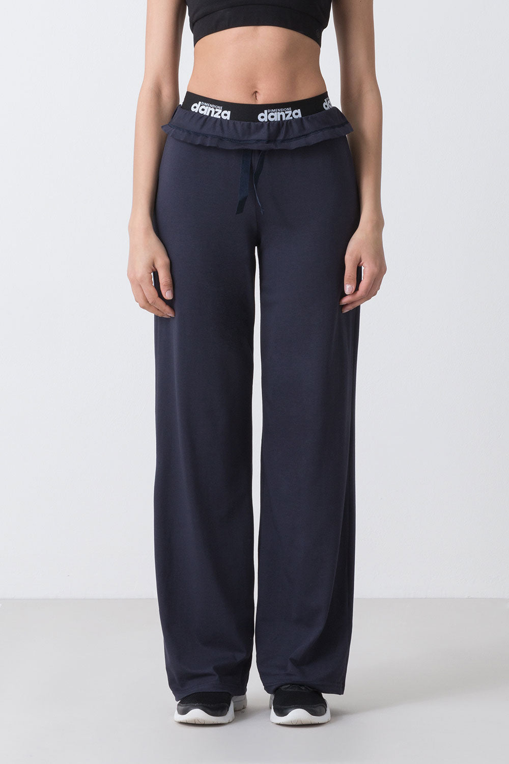 BASIC JERSEY-HOSE MAT JACQUARD-ELASTIKBUND
