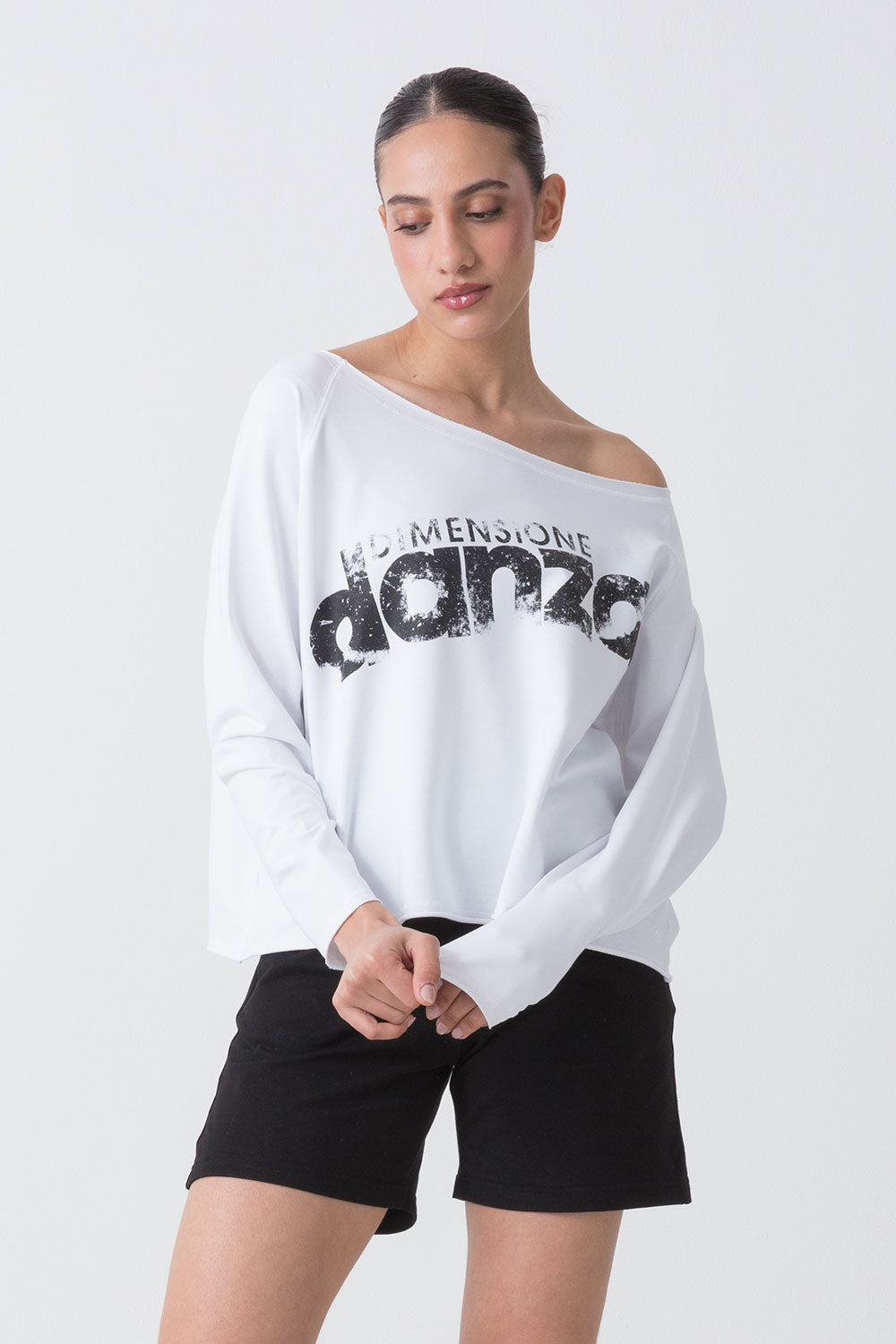 BALLET MAGLIACCIA A MANICHE LUNGHE IN FELPA NON GARZATA