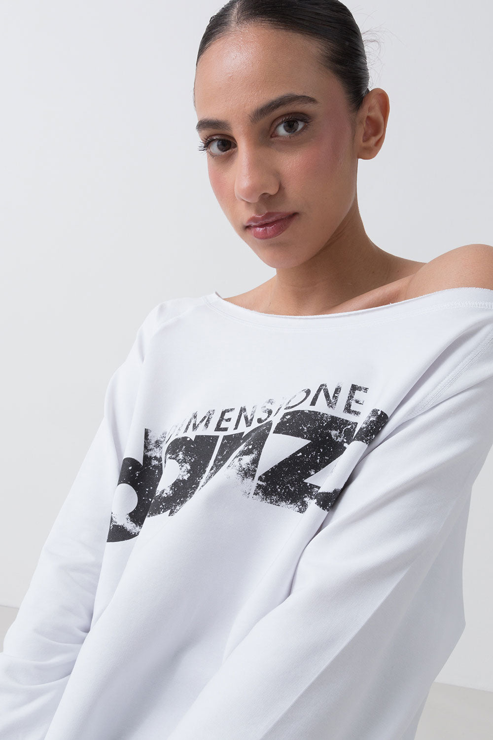 BALLET MAGLIACCIA A MANICHE LUNGHE IN FELPA NON GARZATA