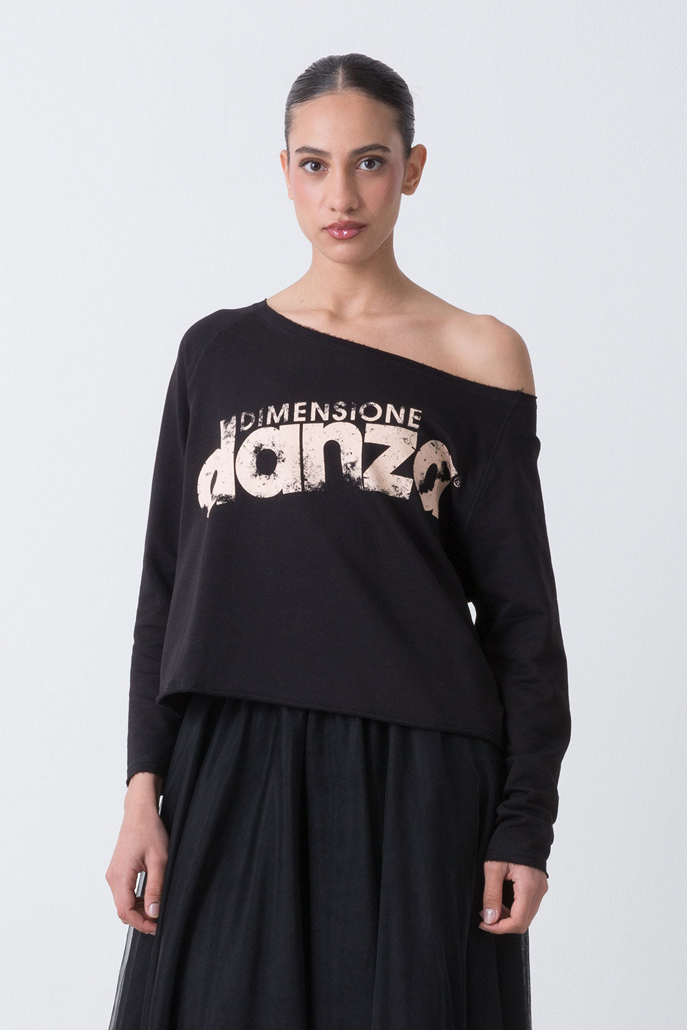 BALLET MAGLIACCIA A MANICHE LUNGHE IN FELPA NON GARZATA