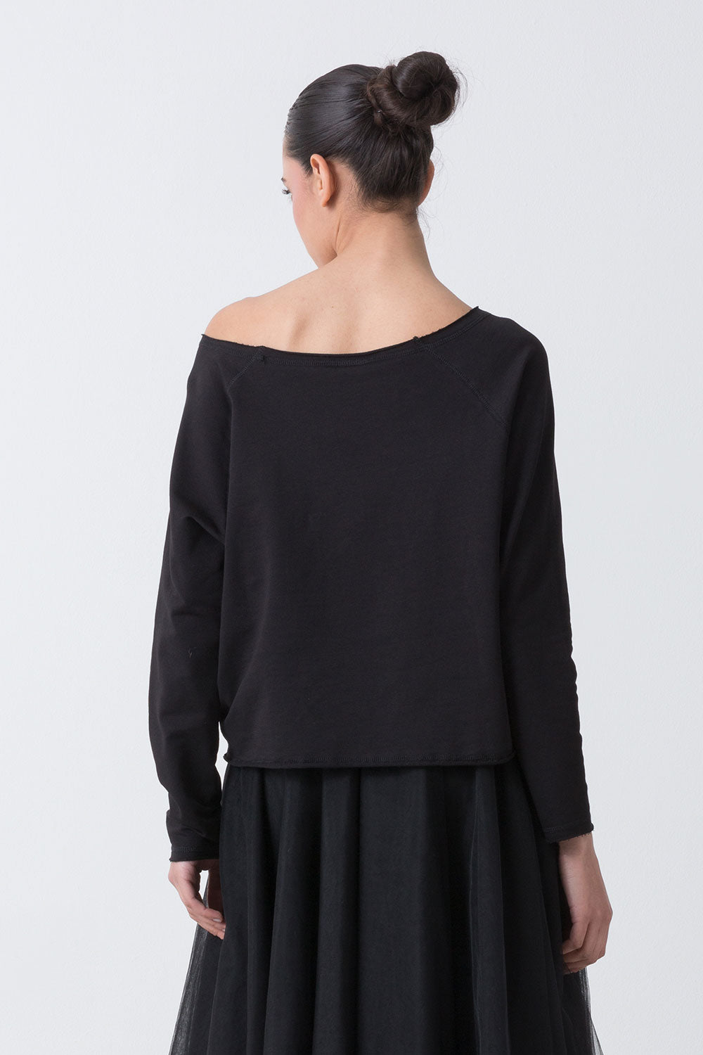 BALLET MAGLIACCIA A MANICHE LUNGHE IN FELPA NON GARZATA