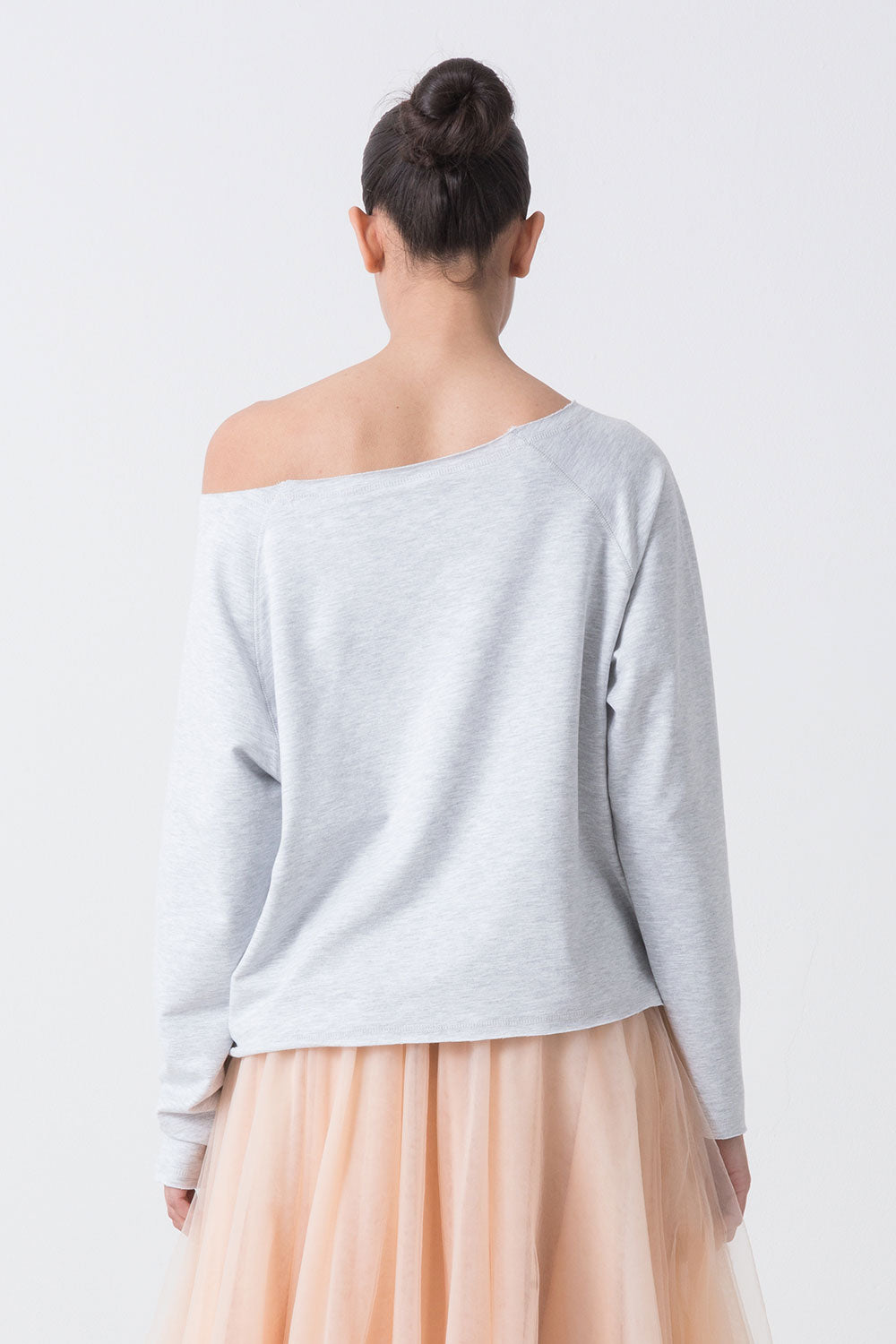 BALLET MAGLIACCIA A MANICHE LUNGHE IN FELPA NON GARZATA