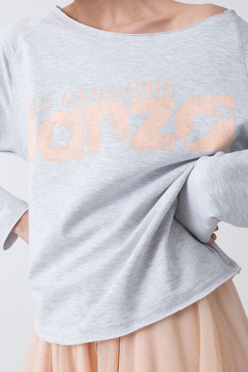 BALLET MAGLIACCIA A MANICHE LUNGHE IN FELPA NON GARZATA