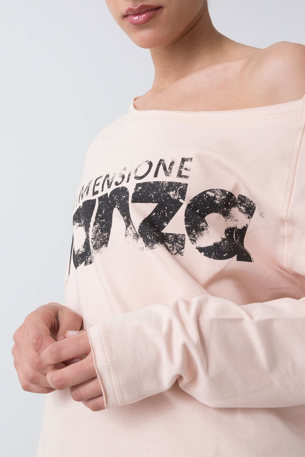 BALLET MAGLIACCIA A MANICHE LUNGHE IN FELPA NON GARZATA