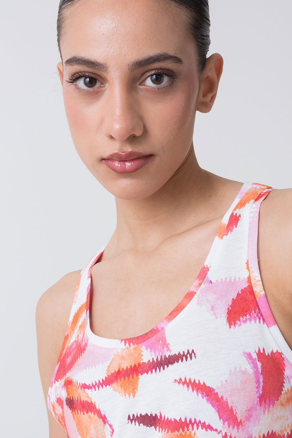 SUMMER CANOTTA CON STAMPA ALL-OVER