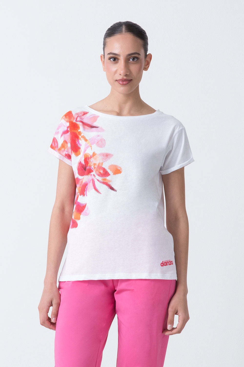SUMMER T-SHIRT CON STAMPA FLOREALE