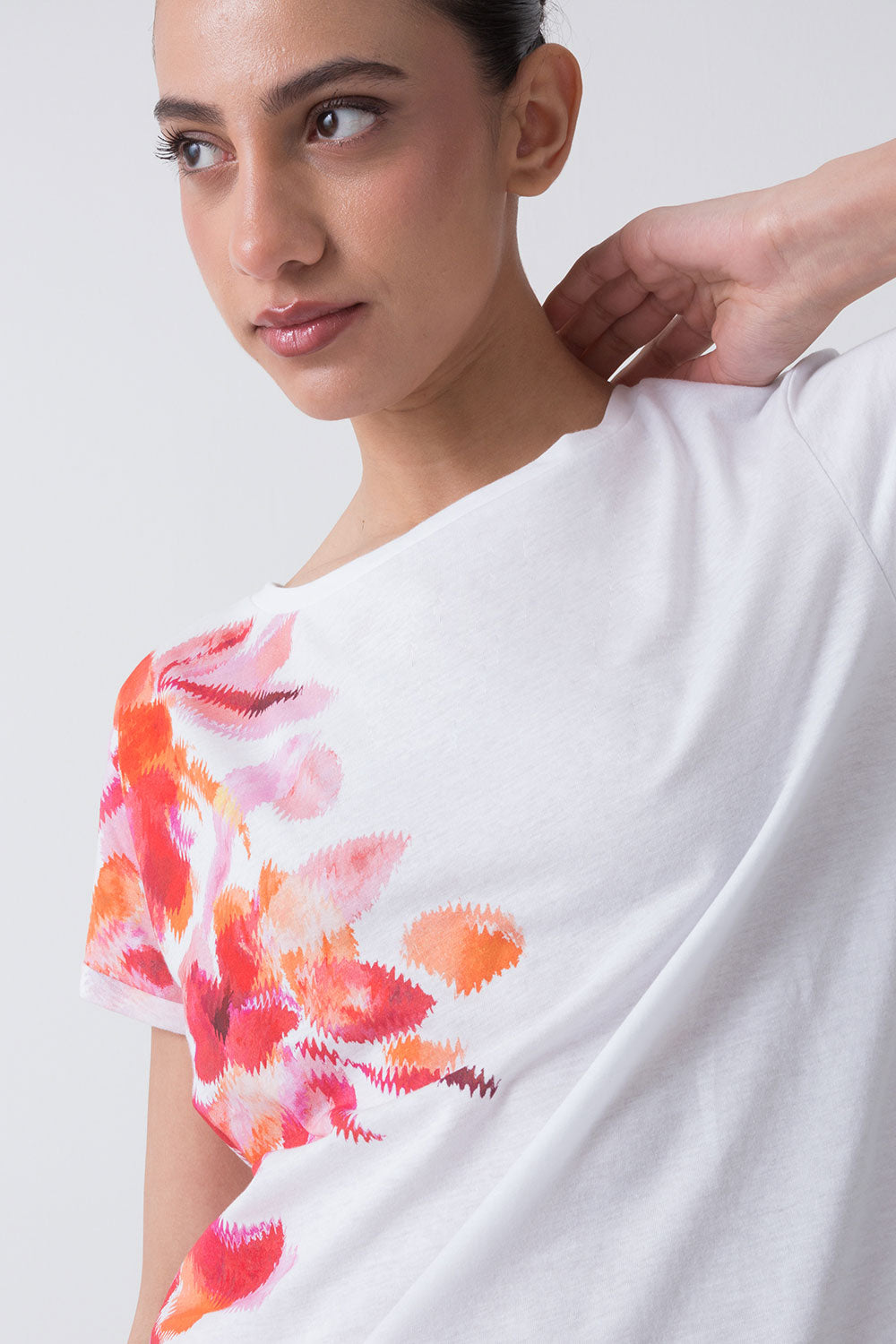 SUMMER T-SHIRT CON STAMPA FLOREALE