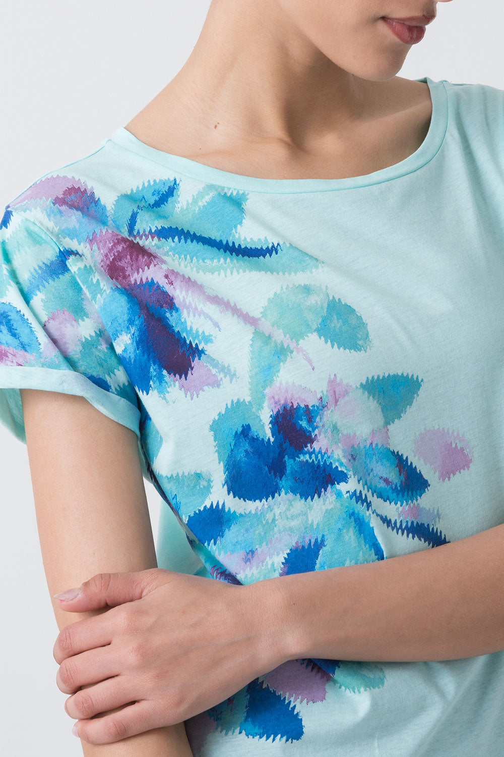 SUMMER T-SHIRT CON STAMPA FLOREALE
