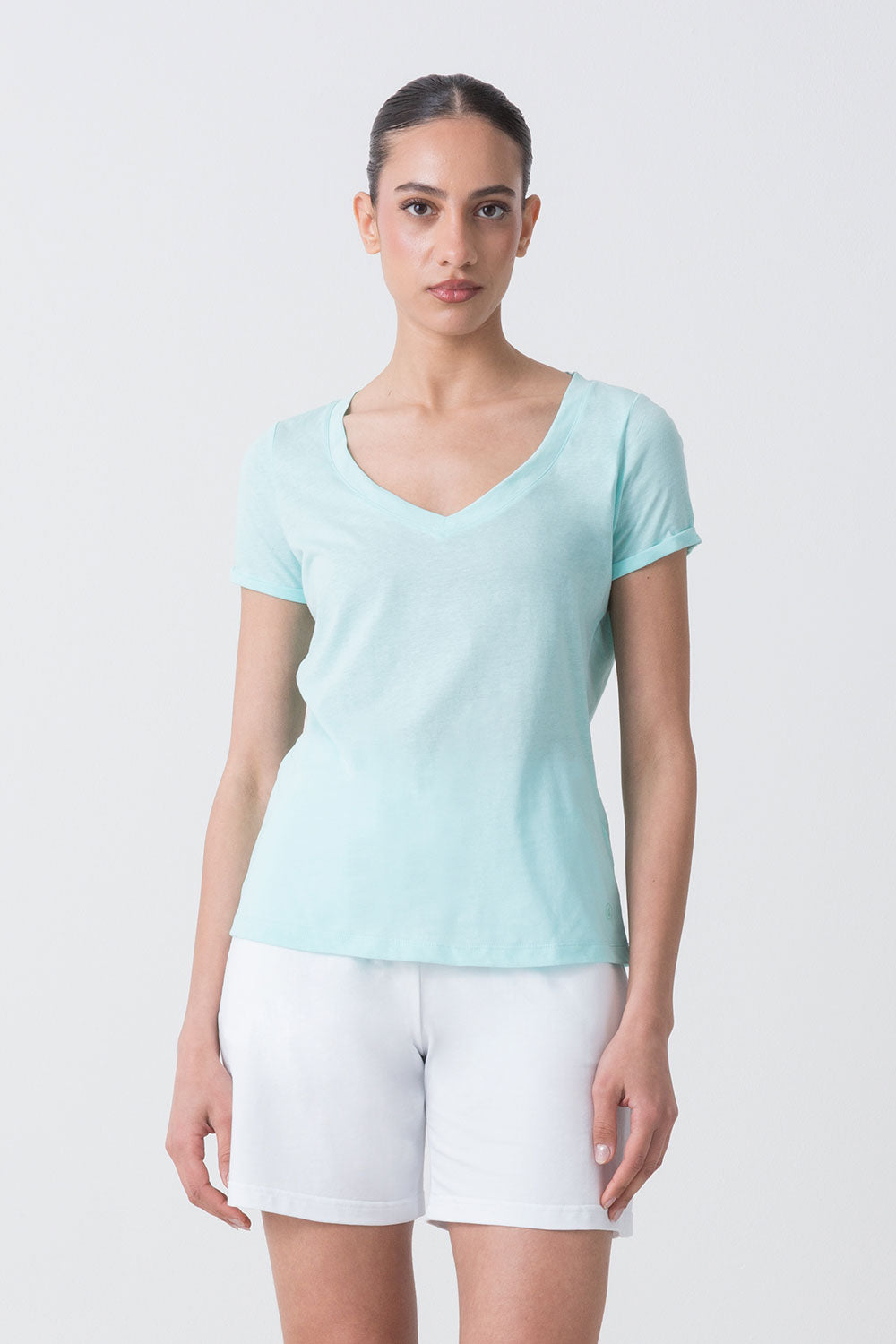 CITY T-SHIRT CON SCOLLO A V