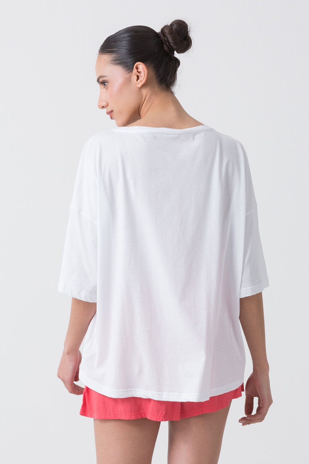 SUMMER T-SHIRT IN JERSEY LEGGERO CON GRAFICA FLOREALE