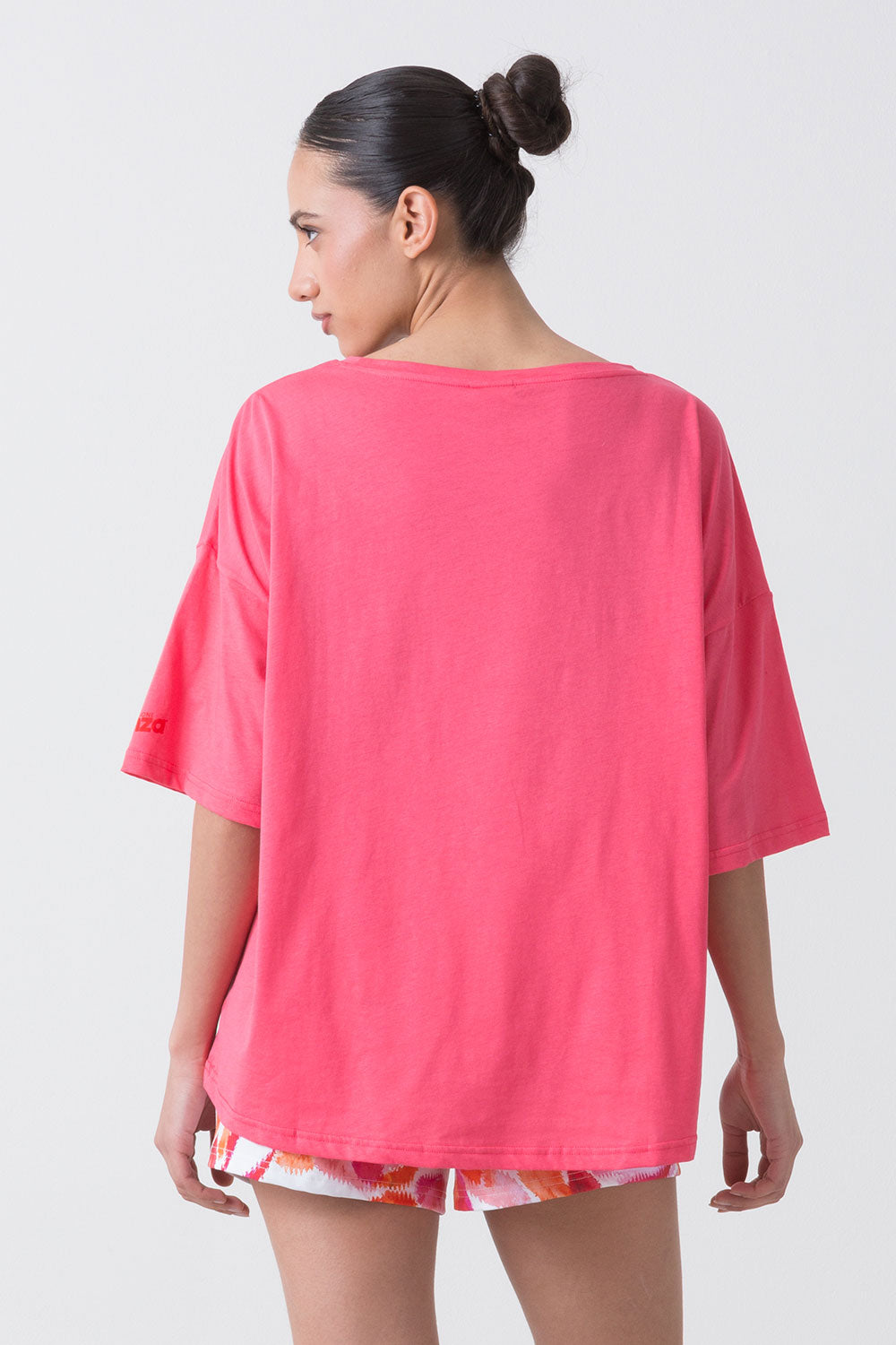 SUMMER T-SHIRT IN JERSEY LEGGERO CON GRAFICA FLOREALE