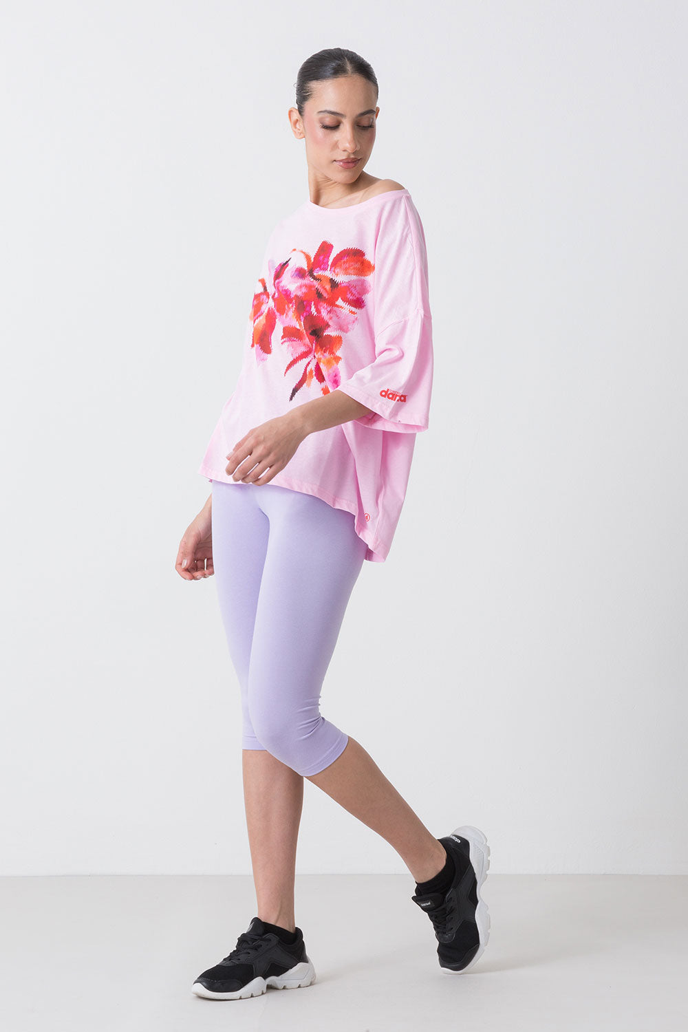 SUMMER T-SHIRT IN JERSEY LEGGERO CON GRAFICA FLOREALE