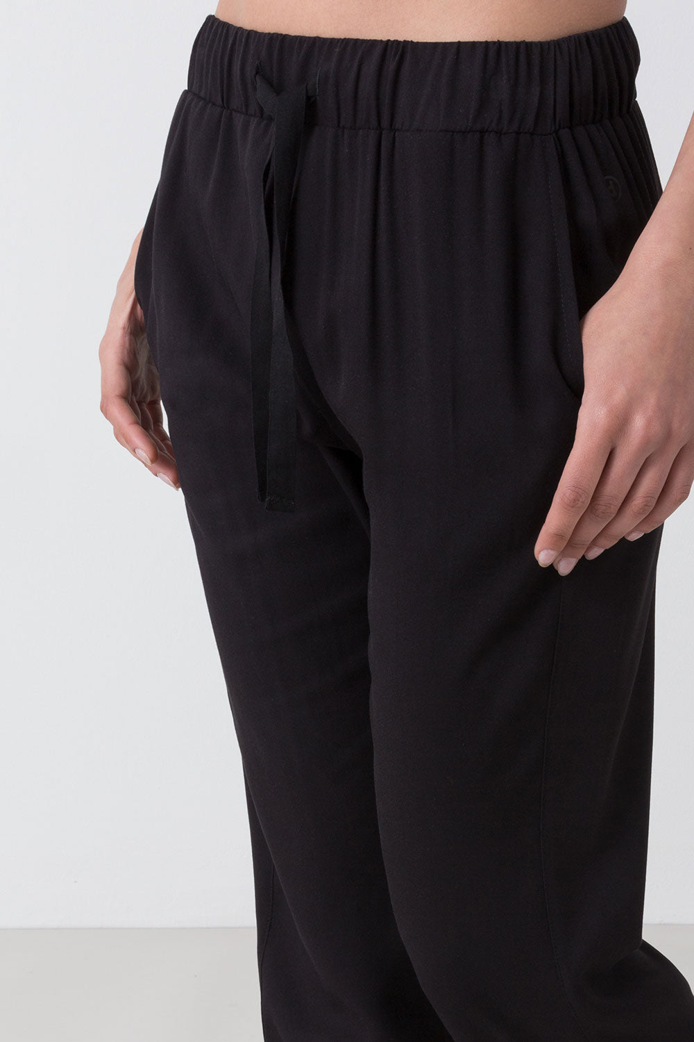 SUMMER PANTALONE IN POPELINE DI VISCOSA