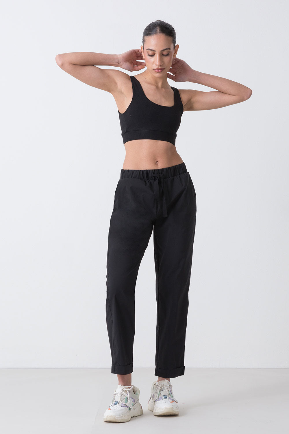 SUMMER PANTALONE IN POPELINE DI COTONE