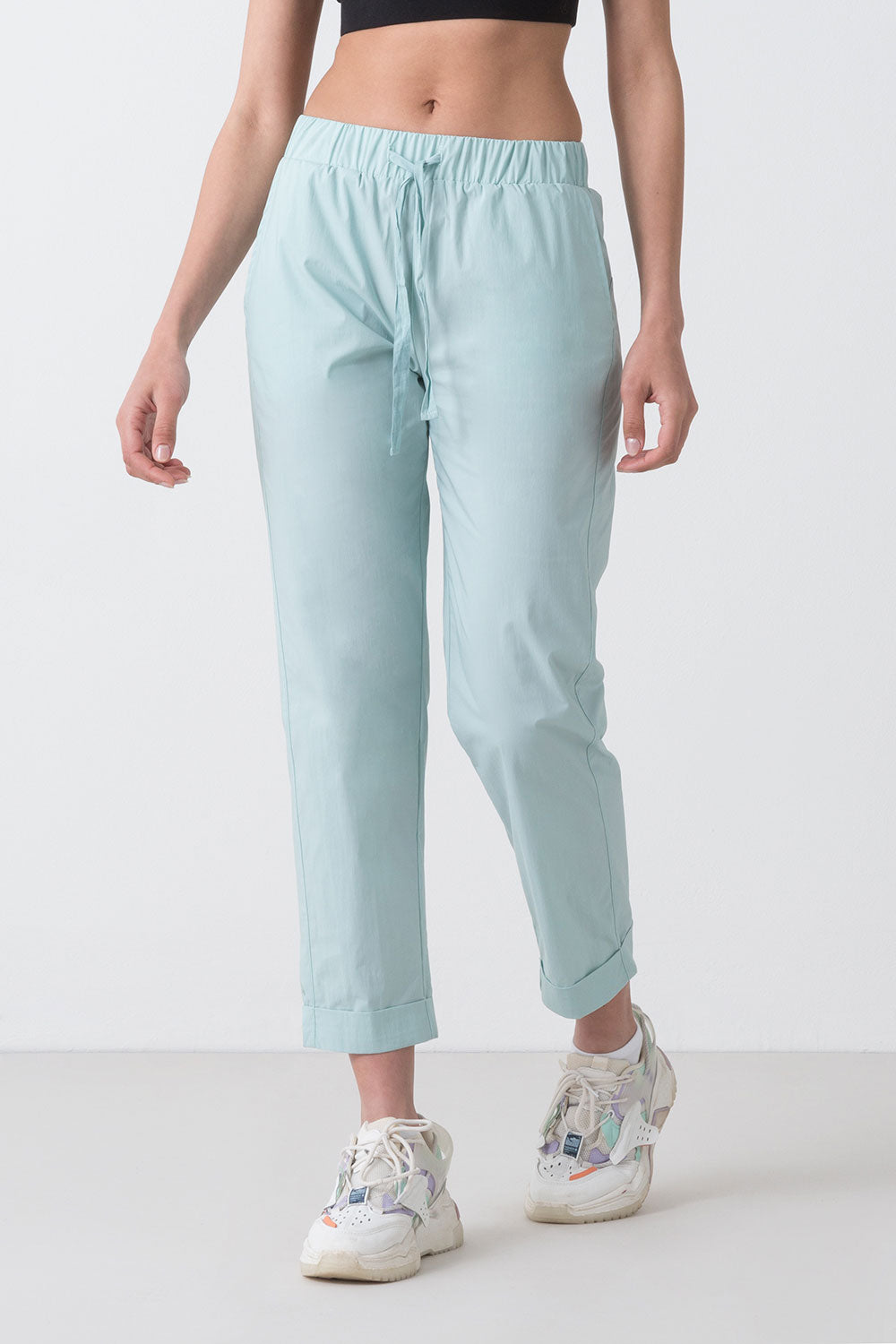 SUMMER PANTALONE IN POPELINE DI COTONE