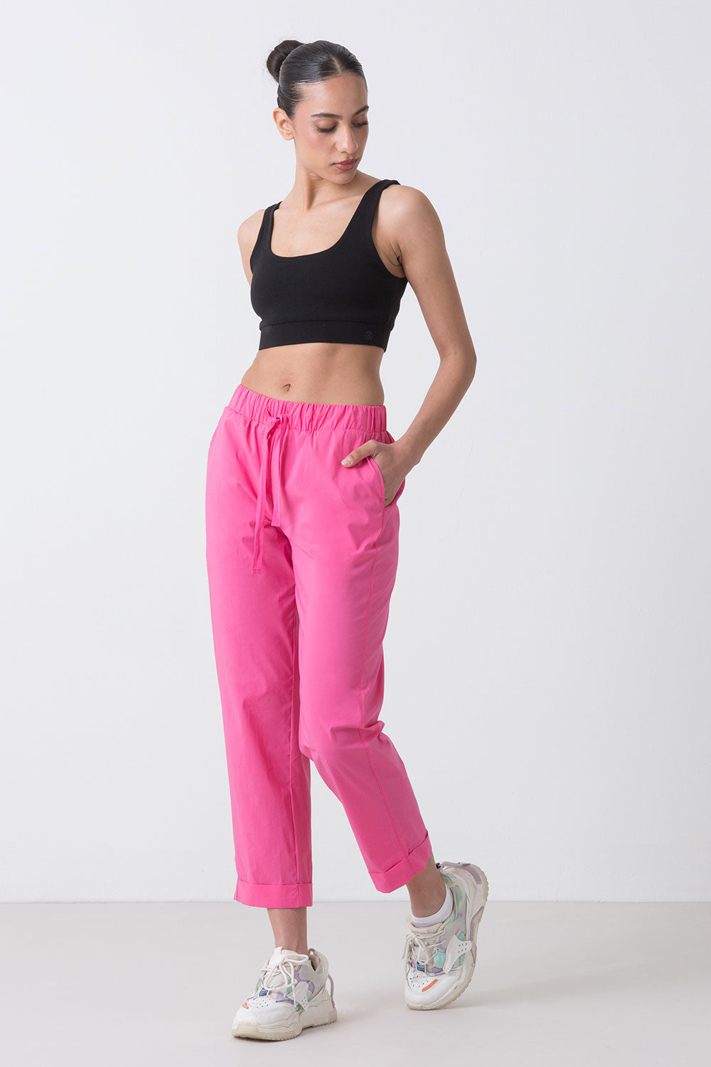 SUMMER PANTALONE IN POPELINE DI COTONE