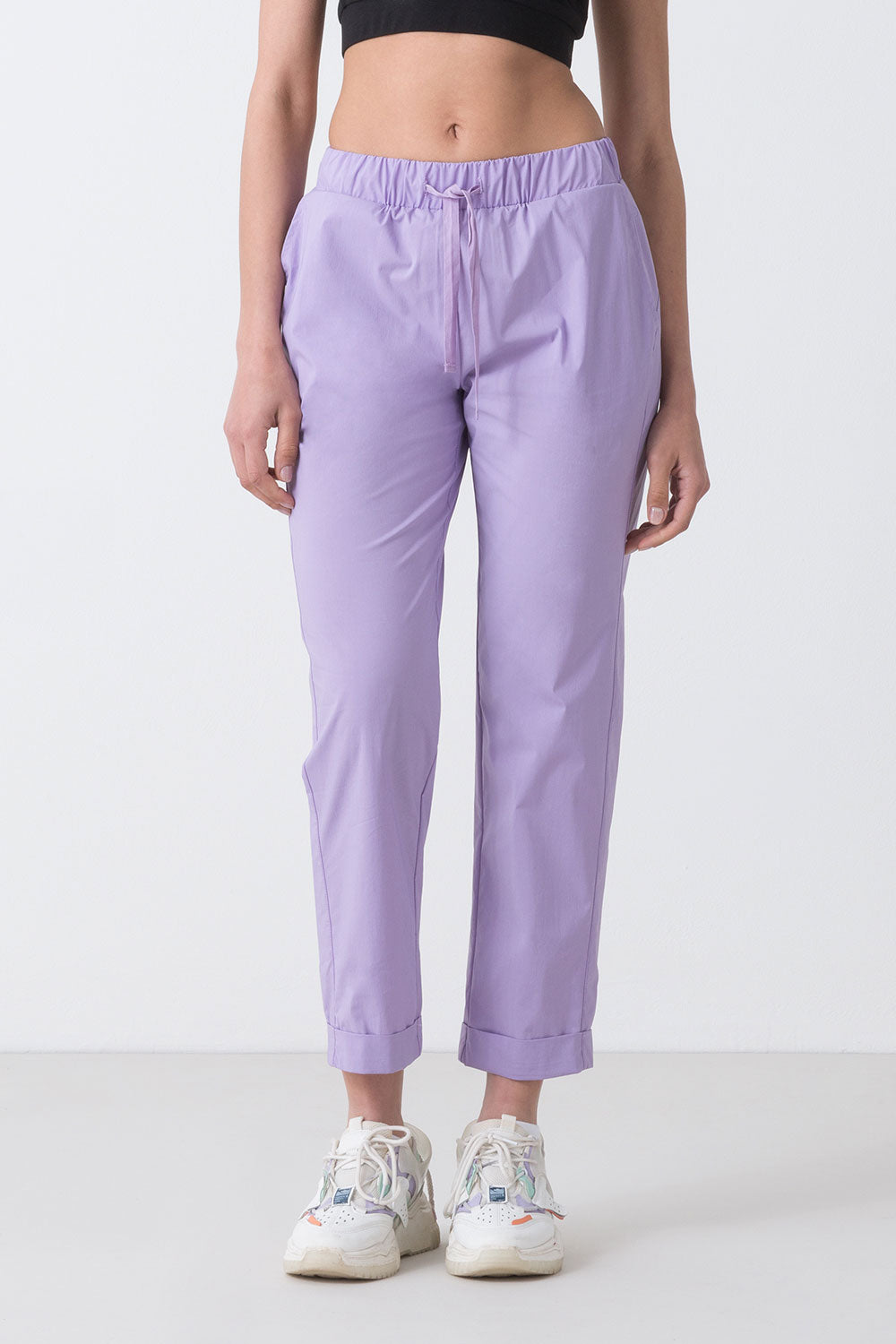 SUMMER PANTALONE IN POPELINE DI COTONE