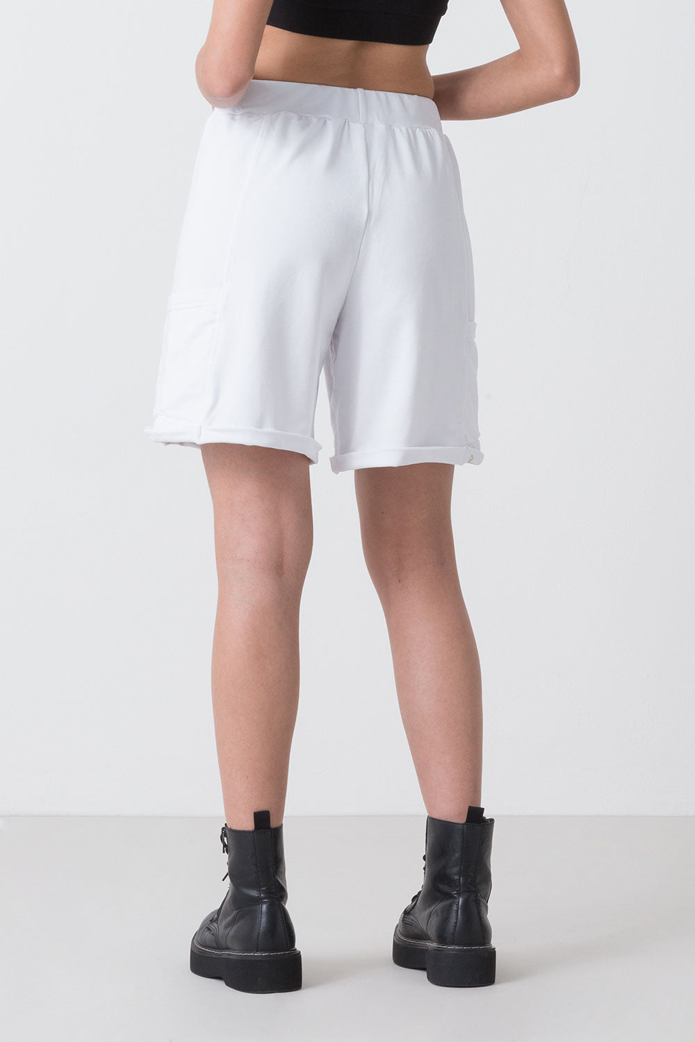 CITY BERMUDA IN FELPA STRETCH NON GARZATA