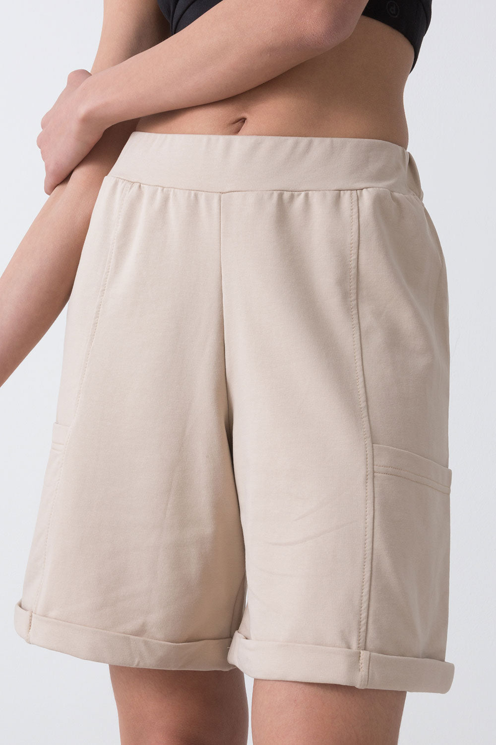 CITY BERMUDA IN FELPA STRETCH NON GARZATA