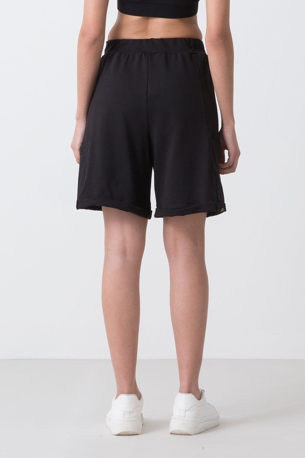 CITY BERMUDA IN FELPA STRETCH NON GARZATA