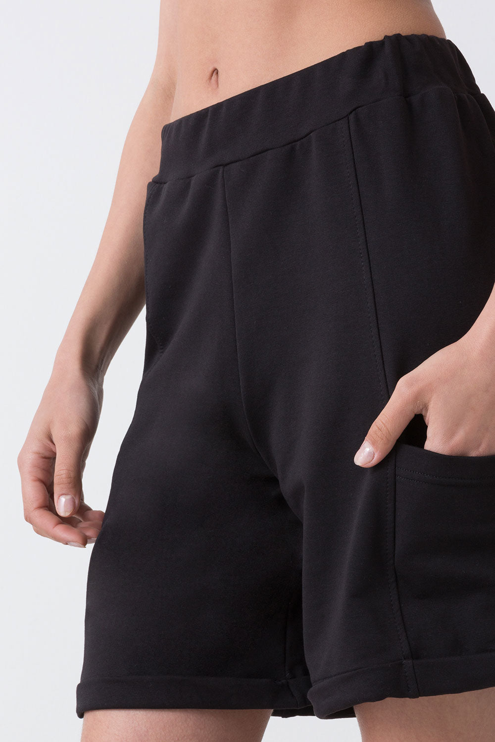 CITY BERMUDA IN FELPA STRETCH NON GARZATA