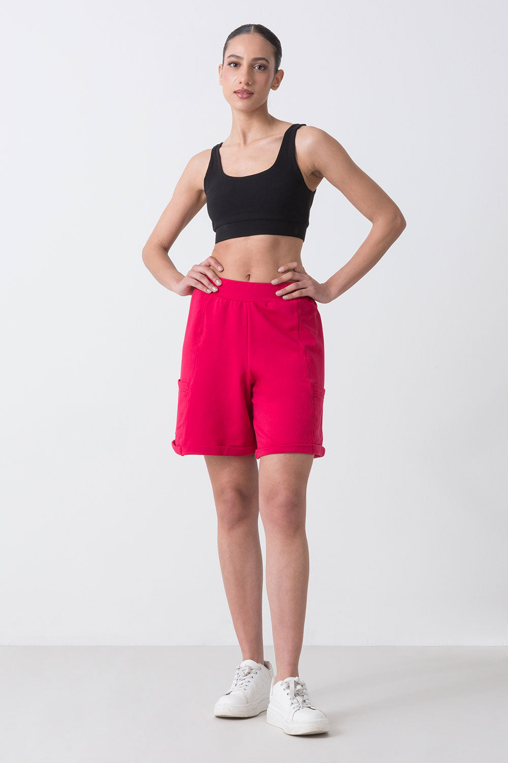 CITY BERMUDA IN FELPA STRETCH NON GARZATA