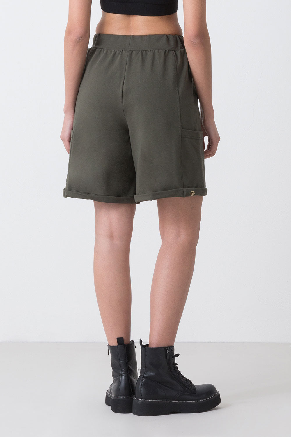 CITY BERMUDA IN FELPA STRETCH NON GARZATA