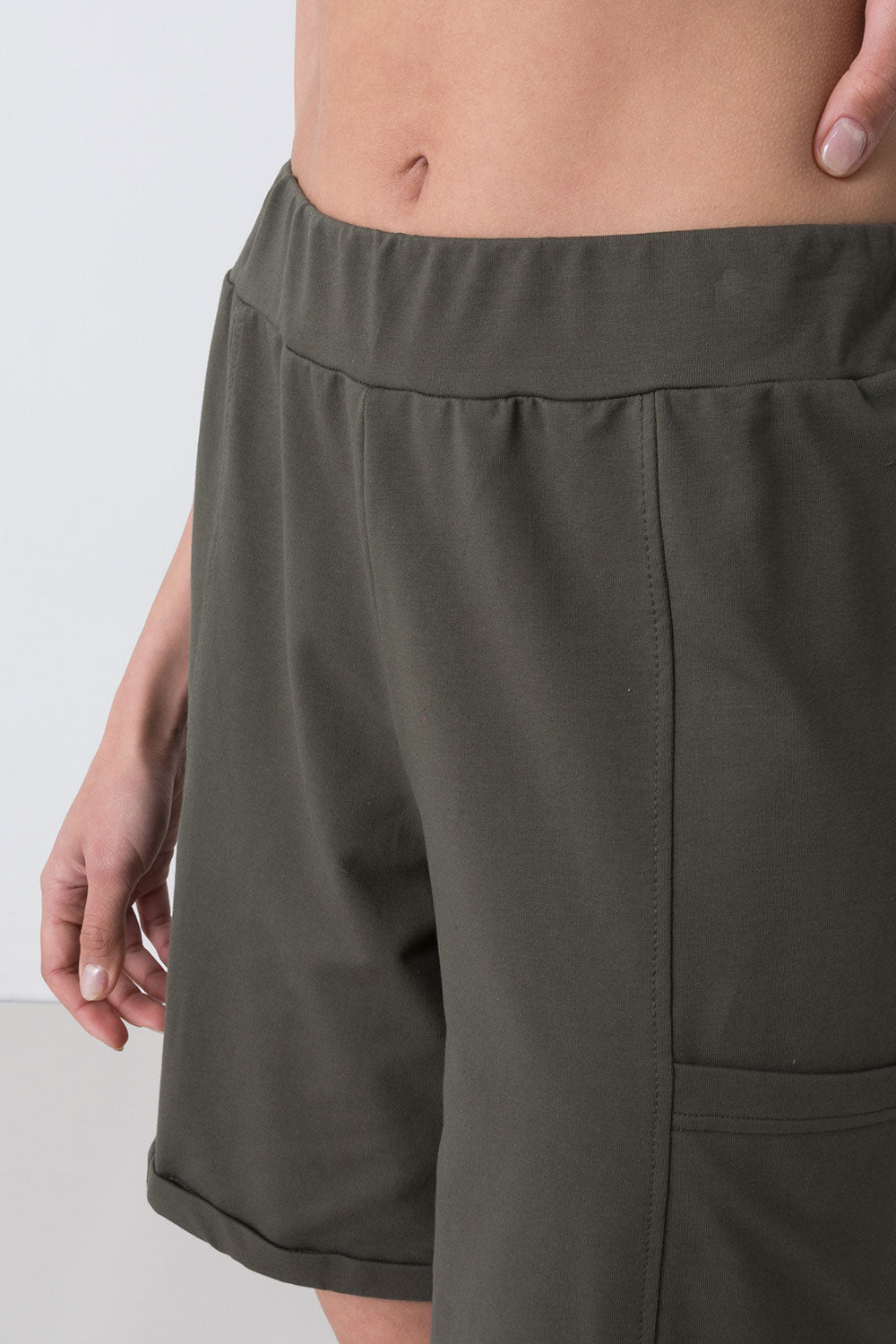 CITY BERMUDA IN FELPA STRETCH NON GARZATA