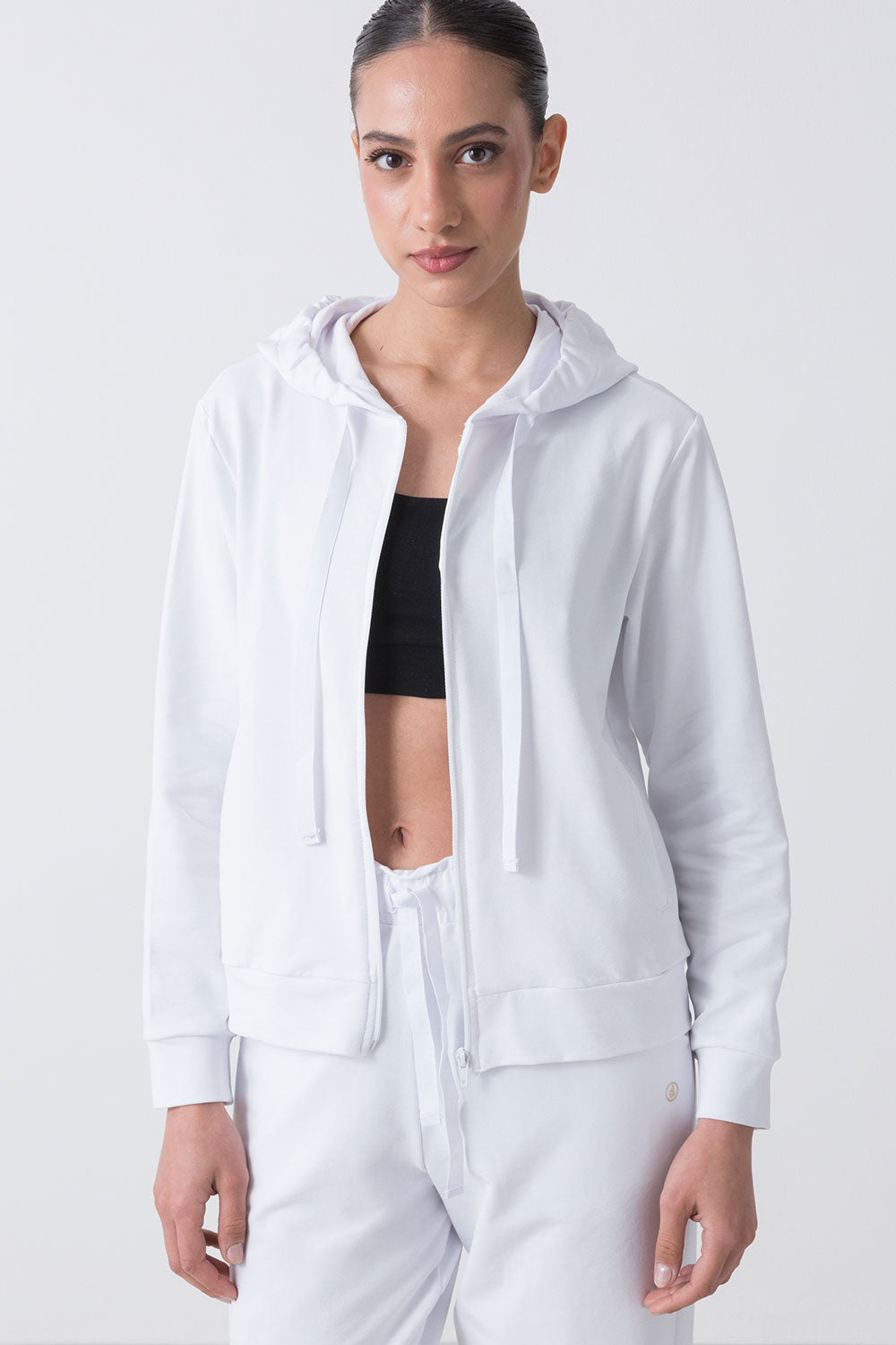 CITY GIACCA FULL ZIP CON CAPPUCCIO