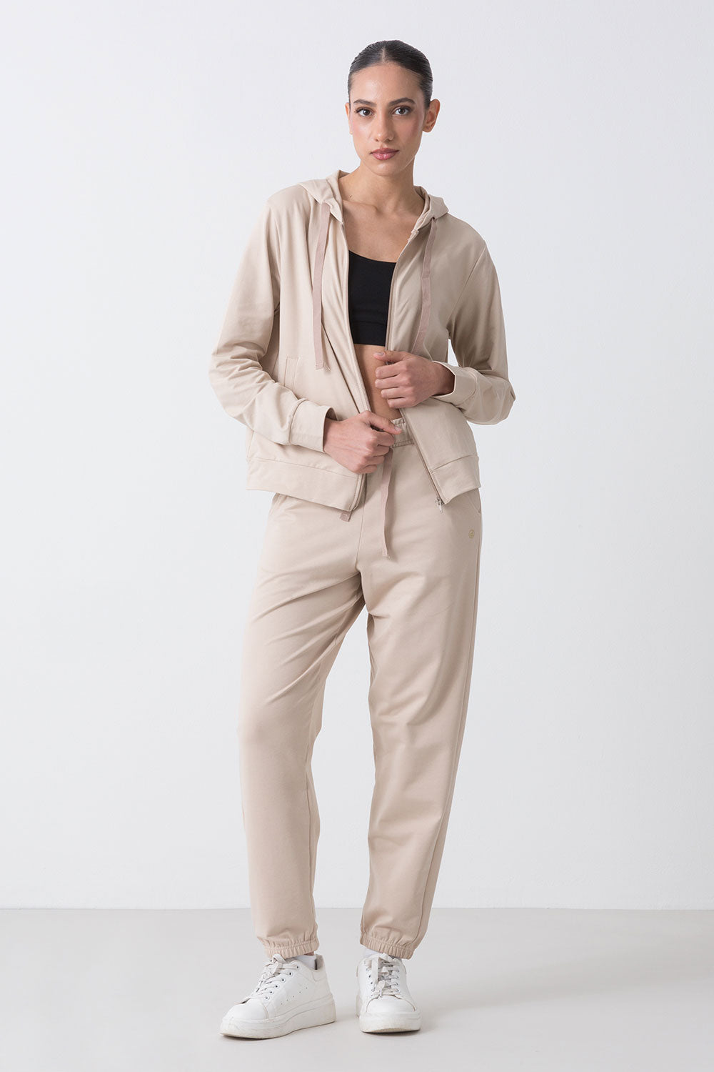 CITY GIACCA FULL ZIP CON CAPPUCCIO