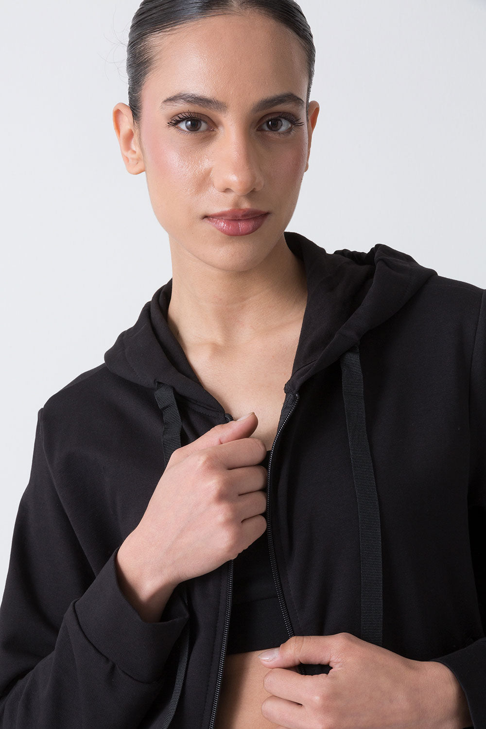 CITY GIACCA FULL ZIP CON CAPPUCCIO