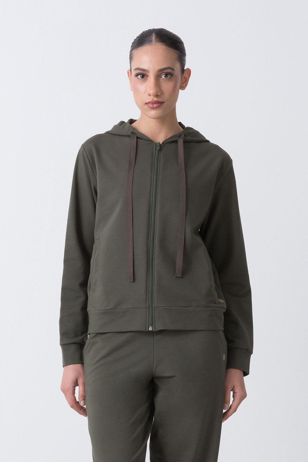 CITY GIACCA FULL ZIP CON CAPPUCCIO